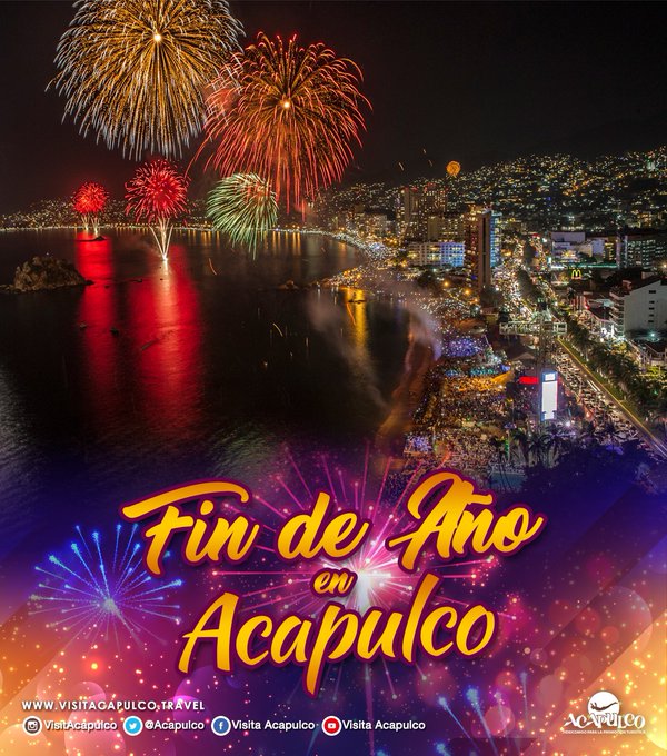 Ven a disfrutar de la más espectacular de las fiesta!!! #FinDeAñoEnAcapulco
