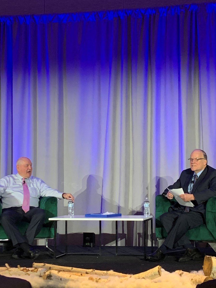 MercerLandmark's tweet photo. United State Secretary of Agriculture, Sonny Perdue, held a fireside chat at the Country Elevator Conference 2019 this morning. #MercerLandmark #CEC19 #Agriculture https://t.co/M9I0Af0AAy