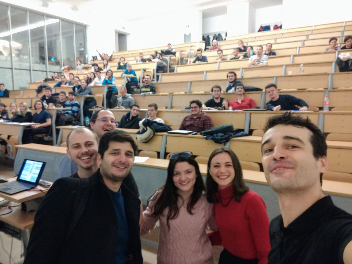VictorRentea's tweet photo. Teaching Design Patterns to students today made me realize many of my own preconceptions, aquired in 12 years of using Spring.
Teaching to people of different backgrounds is always challenging. But very rewarding..
Thank you, prof. Mihai Dascalu!
- at Politehnica University. https://t.co/kSd3bmRH1z