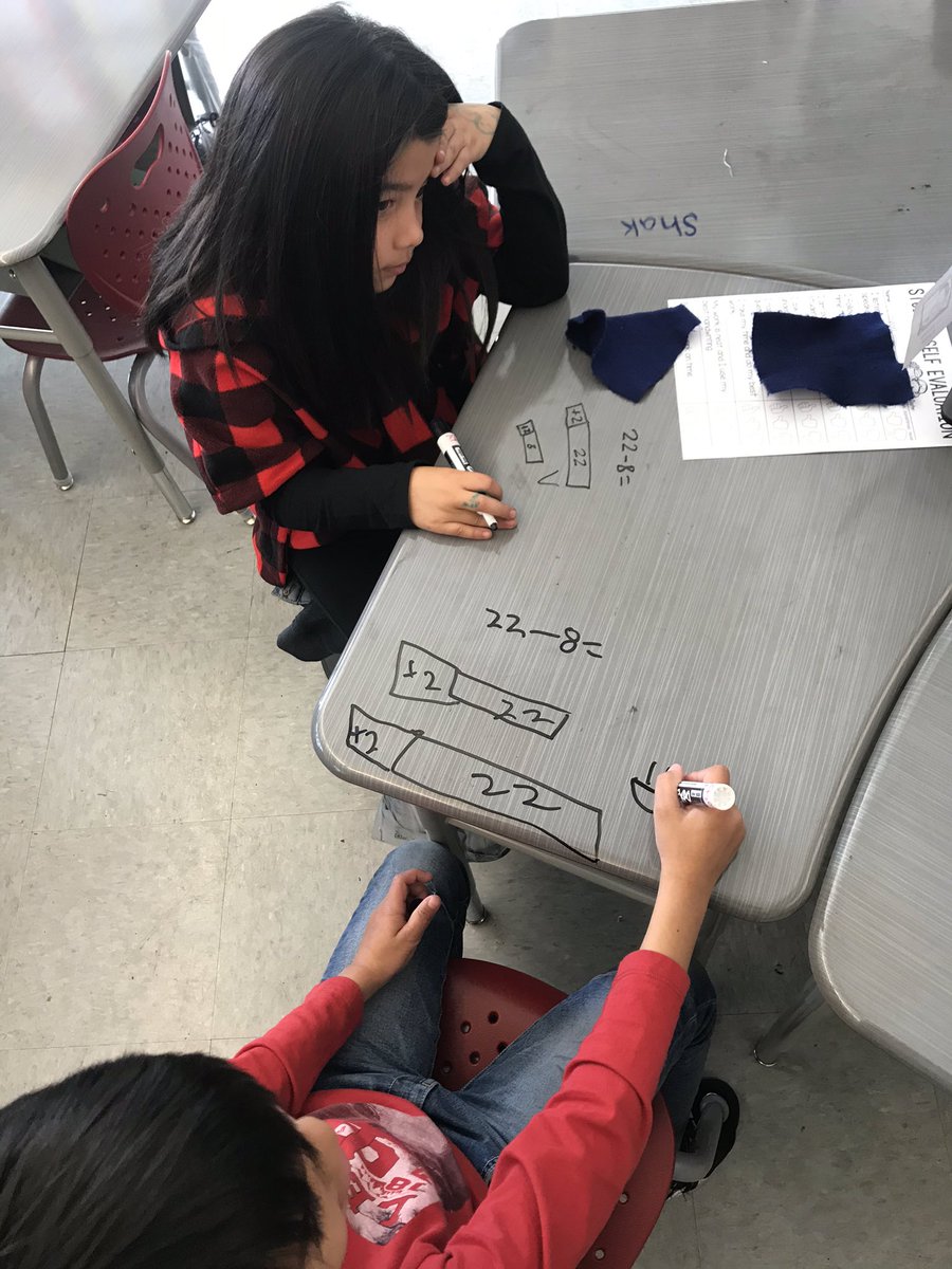 HolbrookMDUSD's tweet image. Our second graders in Ms. @mscarey02 class are learning how to add and subtract multiples of 10s using linking cubes and tape diagrams under 2.NBT.5 content standard. #friendlynumbers #mathiscool