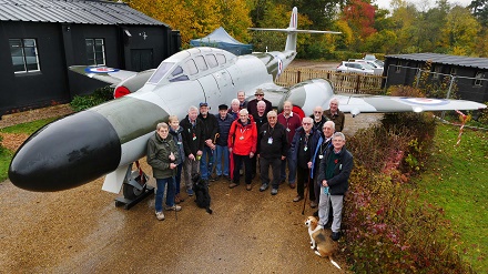 VisitWorcs's tweet photo. The Meteor WD686 has landed back @NTCroome. Take the opportunity to see the historical aircraft, which was the last to fly out of Defford Airfield in 1958. The Meteor will be stationed at Croome until June 2020. https://t.co/jeFk4A9wFa https://t.co/KHQvkJha6r