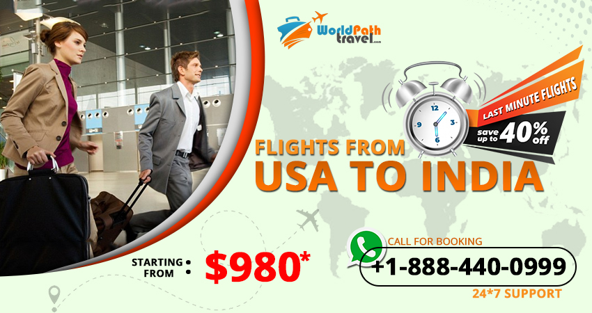 Avail #LastMintueFlights deals with #Worldpathtravel. Grab #cheapflightdeals to India at a discounted price. 

Call us: +1-888-440-0999
Visit: worldpathtravel.com

#bestdealstoindia #flightstoindia #flightticketstoindia #cheapairfare #usatoindiaflightdeals #usatoindiaflights