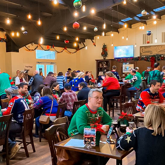 Our Annual Ugly Sweater Party is almost here!!! This Saturday at 5PM! The Uglier the sweater the better! 😉 ages 21+ only!! 🍺
.
.
Also joining us that evening <a href="/btsmokehouse/">B.T.'s Smokehouse 🟦</a> &amp; <a href="/NoRACupcakeCo/">NoRA Cupcake Company</a>