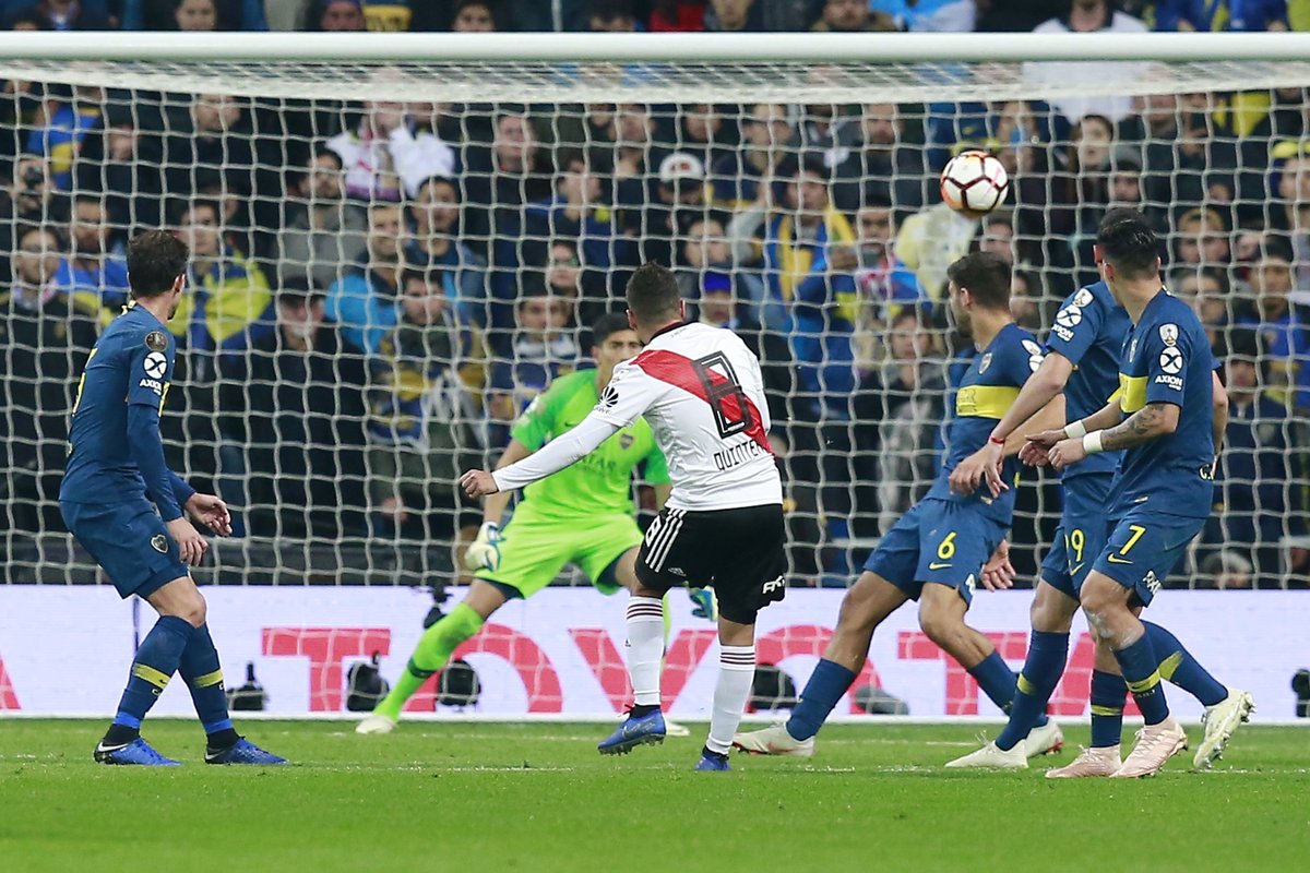 InvictosSomos's tweet image. El gol más importante en TODA la historia del fútbol sudamericano a nivel de clubes. Lo hizo Juan Fernando Quintero. La zurda divina del Cerebrito colombiano se inmortalizó. ÉPICO.