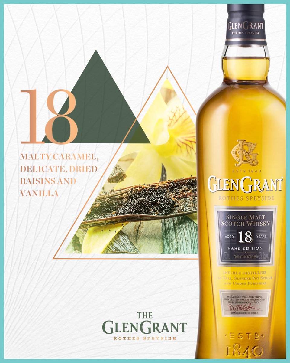 Created through passion. Raised with love. After 18 years, it's easy to be proud of this refined single malt.

#18Year #glengrant #glengrantwhisky #scotch #singlemalt #singlemaltscotch #malt #whisky #whiskey #singlemaltwhisky #singlemaltwhiskey #sip #drinkresponsibly