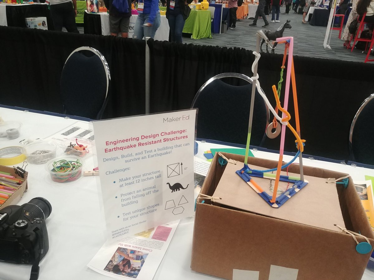 doramedrano777's tweet image. Love this visitor who used a dampener in her earthquake building based on a similiar real world concept from a building in Taiwan. Lots of #engineering and real world connections! #CASTEAM @MakerEdOrg #MakerEd