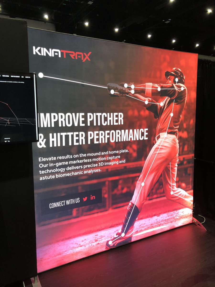 zapcreative's tweet photo. KinaTrax is set and ready today in #SanDiego for #MLBWinterMeetings https://t.co/aJYTfMxkgz