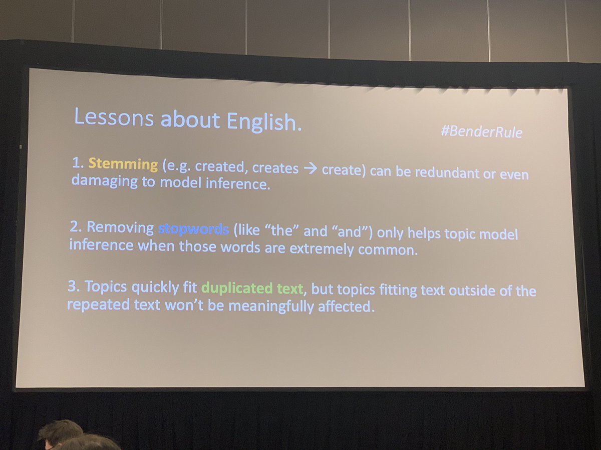 deborahhanus's tweet image. .@XandaSchofield of @harveymudd made her research in #topicmodels & #differentialprivacy intuitive by comparing it to baking at @WiMLworkshop. Check out her work on her site: cs.hmc.edu/~xanda/#/resea…
#WiML2019 #NeurIPS2019
