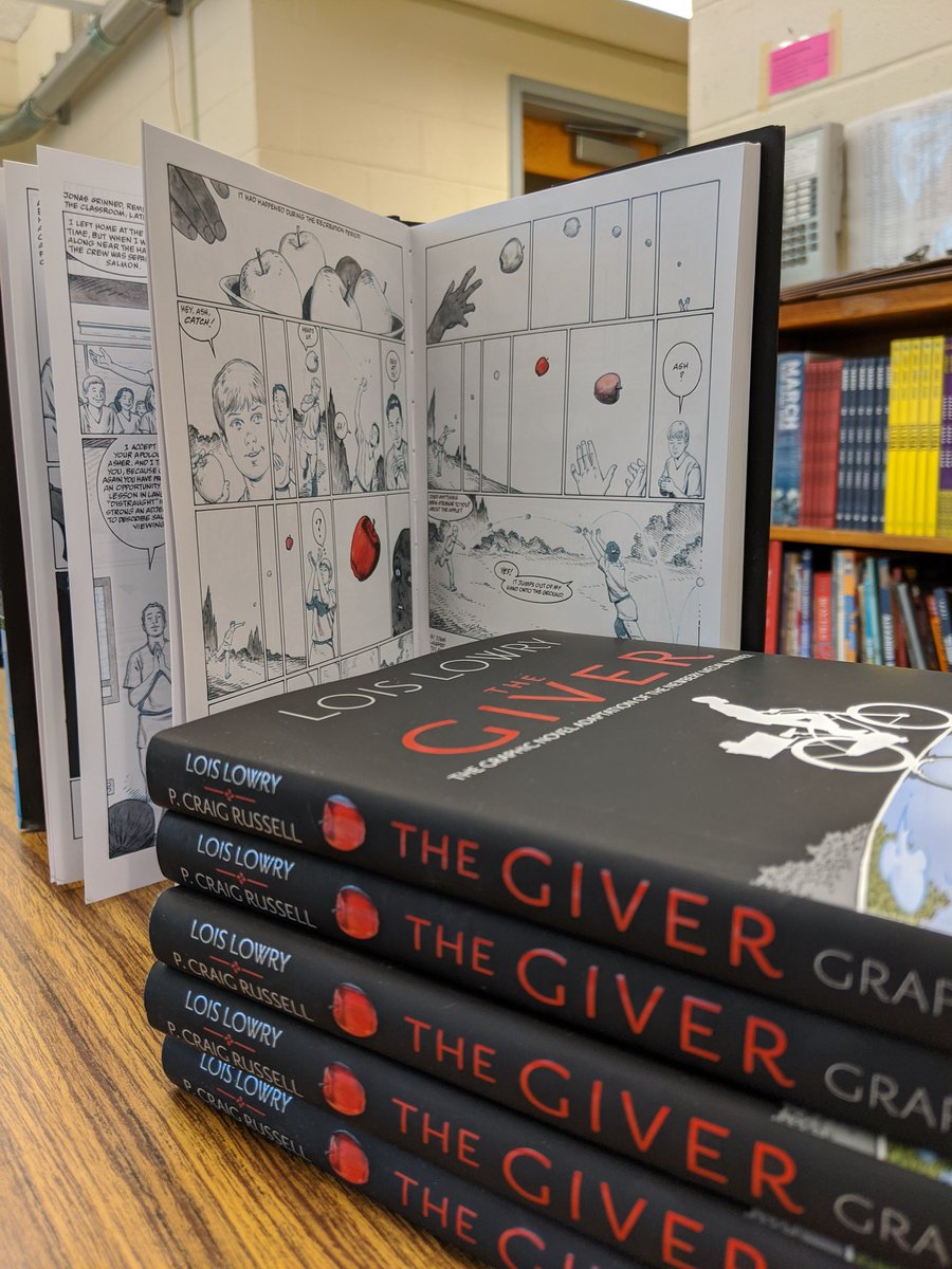 MrStroeverTFMS's tweet photo. Making literature accessible to all. The graphic novel is a truly powerful tool. January can't come soon enough #lovetoread #thegraphicnovellibrary @PantherPrideTFM @LoisLowryWriter @TheCraigRussell https://t.co/Jglyi05JGe