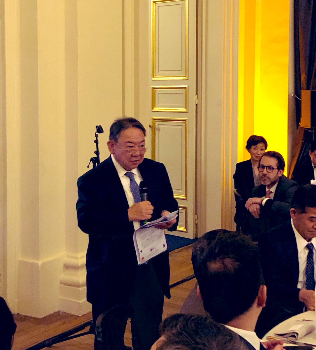 Le dernier mot de SEM Kitera <a href="/AmbJaponFR/">Ambassade du Japon en France</a> au dîner de Gala Franco-japonais du #cefj avant son retour au Japon
« Les entreprises françaises et japonaises regardent ensemble dans la même direction vers un avenir commun »