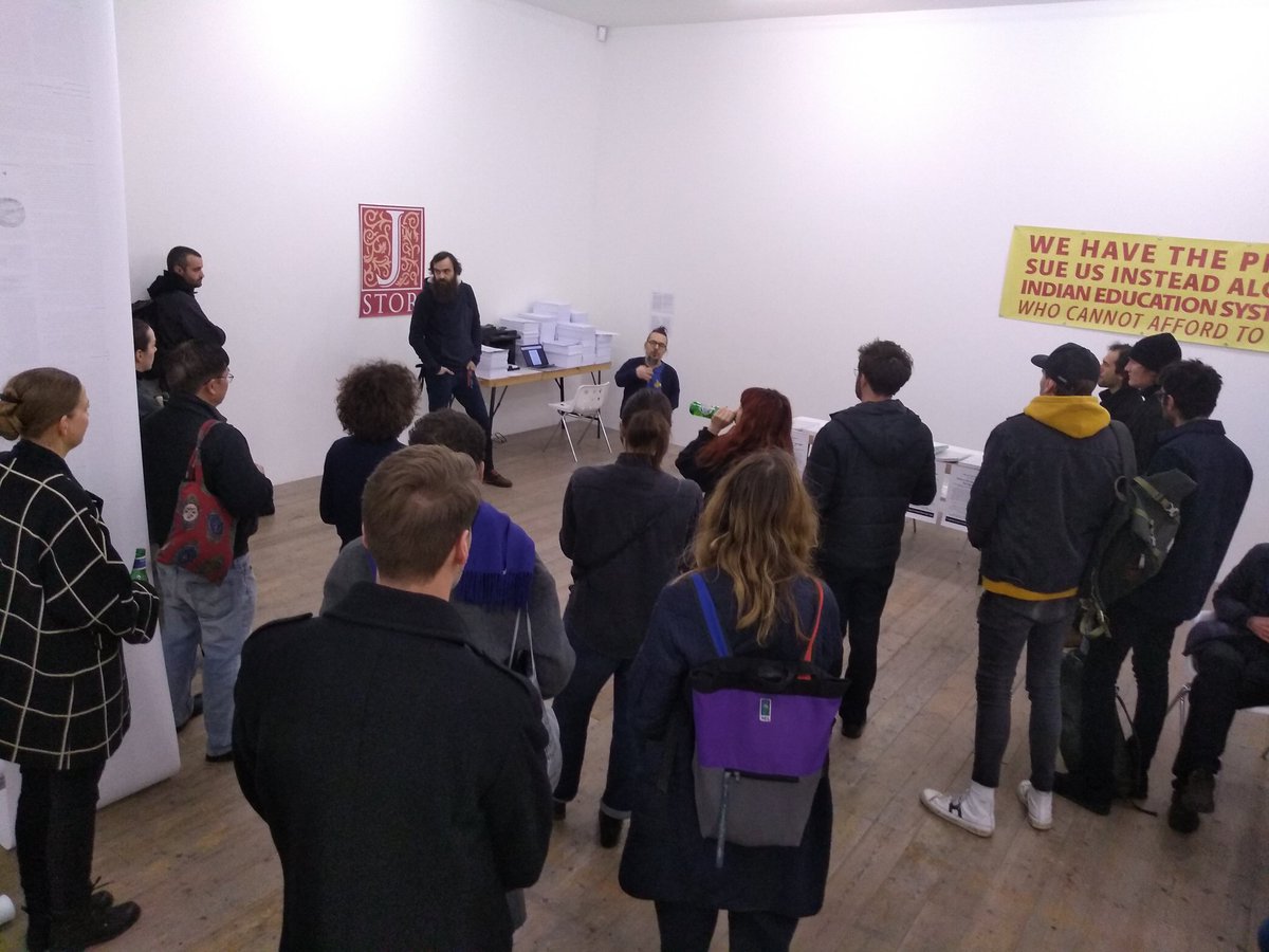 'Illegal forms of reproducing texts have long existed before digital files' - inaugurating Paper Struggles right with a guided tour by @tmedak @marcell