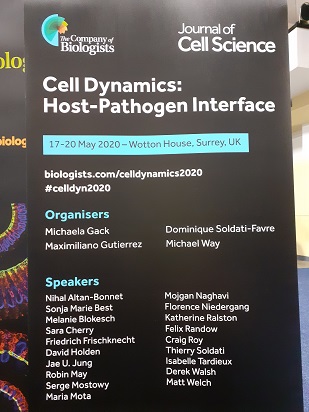 Co_Biologists's tweet photo. Early-bird deadline 20 December. Talk to us at Booth 1000 at #ASCBEMBO19 about the @J_Cell_Sci 2020 Meeting 'Cell Dynamics: Host-Pathogen Interface' https://t.co/VaRiAPwi4E #celldyn2020 @DrMichaelWay https://t.co/HVrZjMLWaZ