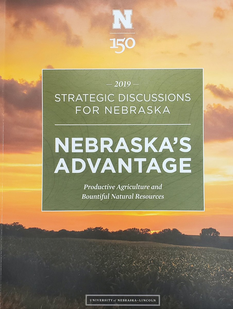 Glad to be a part of 2019 Strategic Discussions for Nebraska: Nebraska 's Advantage. Book is out of the press. Read more at sdn.unl.edu Thanks <a href="/UNL_IANR/">Institute of Agriculture and Natural Resources</a> <a href="/unlagrohort/">Nebraska Agronomy and Horticulture</a> <a href="/MarthaMamo3/">Dr. Martha Mamo</a>