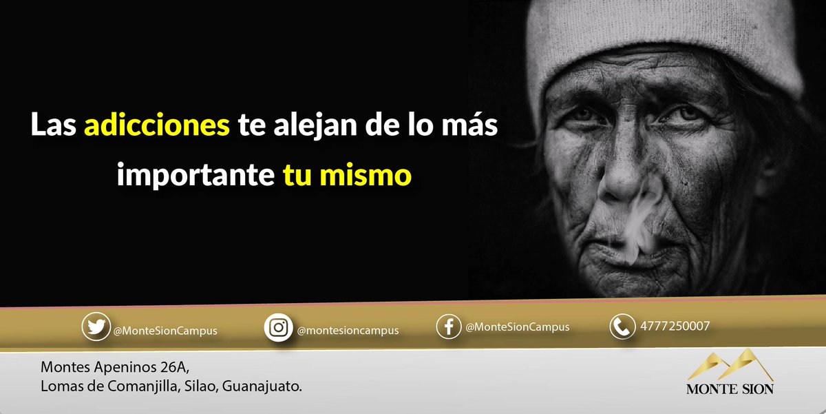 MonteSionCampus's tweet photo. ✅Campus #MonteSion es el lugar indicado para comenzar a recuperar tu vida de las #adicciones. 

✅Un trato verdaderamente humano. 

⭕️¡Monte Sion te Ayuda!⭕️

Más Información en nuestro sitio web: 🌐 https://t.co/Ep57iVcjHK 👈

Whatsapp 📲: https://t.co/838MKdePDn 👈 https://t.co/lSII20Hr7C