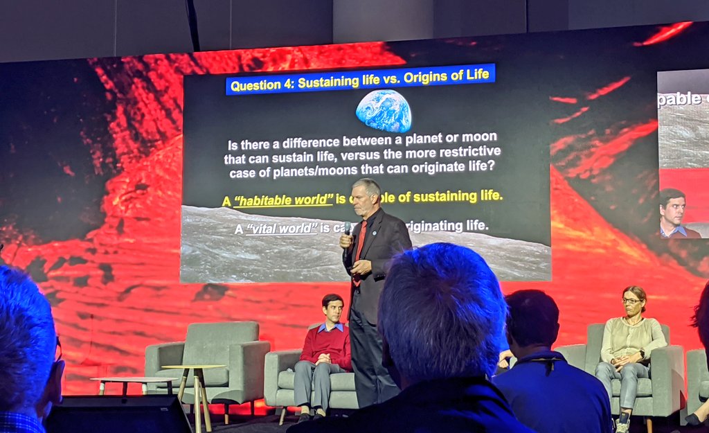 @carnegiescience's Dr. Bob Hazen: what's the difference between a planet that can sustain life and one that can originate life? #ool #originoflife #astrobioloy #agu2019 @deepcarb @CarnegieGeoPhys