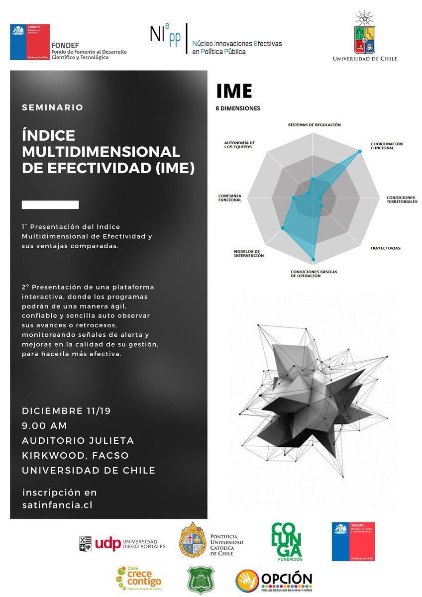 Quedan todos y todas cordialmente invitados al seminario de cierre de la primera etapa del proyecto Fondef ID17I10033. Inscripciones en: forms.gle/h9HaAwm4Vcj1nt…

<a href="/corp_opcion/">Corporación Opción</a> <a href="/fundcolunga/">Fundación Colunga</a> <a href="/Chilecrecontigo/">Chilecrececontigo</a>