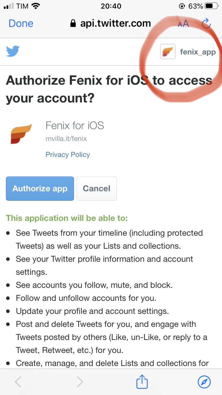 Fenix for twitter cheap