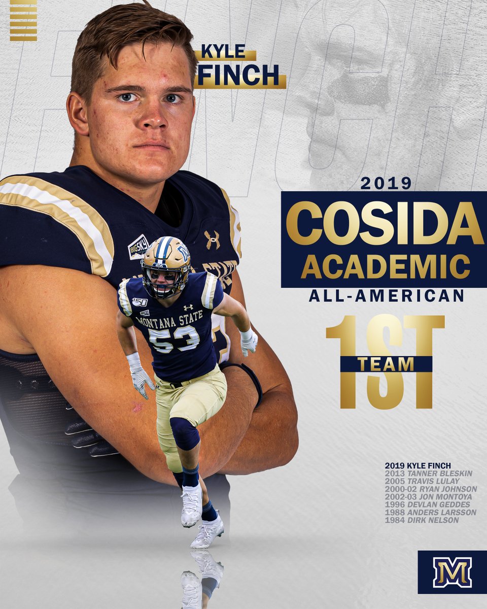 Congrats to our guy Kyle Finch on being named 1st Team Cosida Academic All-American!! 

#GoCatsGo | #TRC