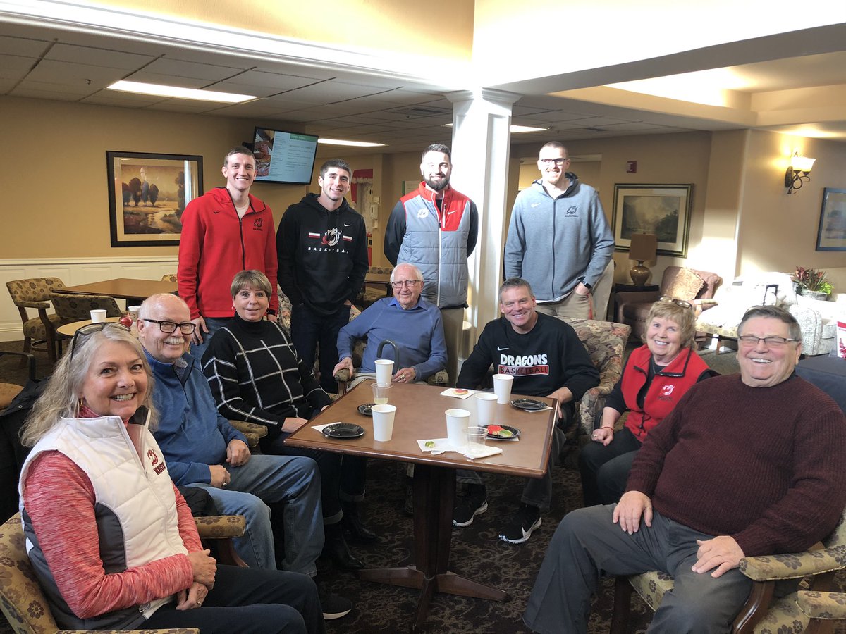 Thanks <a href="/MSUM_MBB/">MSUM Men's Basketball</a> for visiting today - was great to reminisce with former Coach Larry MacLeod and other <a href="/MSUMDragonFire/">Dragon Fire</a> members <a href="/MSUMDragons/">MSUM Dragons</a>