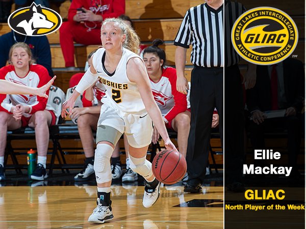 mtuwbb's tweet photo. Ellie Mackay Named GLIAC North Division Player of the Week! https://t.co/CrimJQZUA3 #FollowTheHuskies https://t.co/uVfeymgQV2