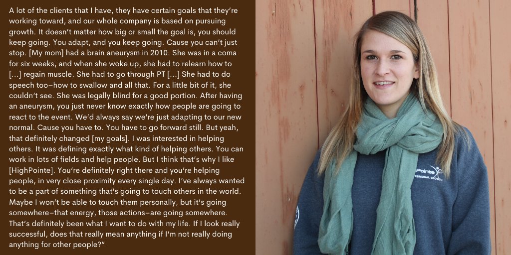 HighPointeServ's tweet image. Amber has been with us at #FortCollins from the beginning, and each day since, she has worked with such intention, focus, and care. We are so grateful for her loving spirit, and we’re excited to witness the huge impact she continues to make in this world. #WhoWouldChooseThisLife