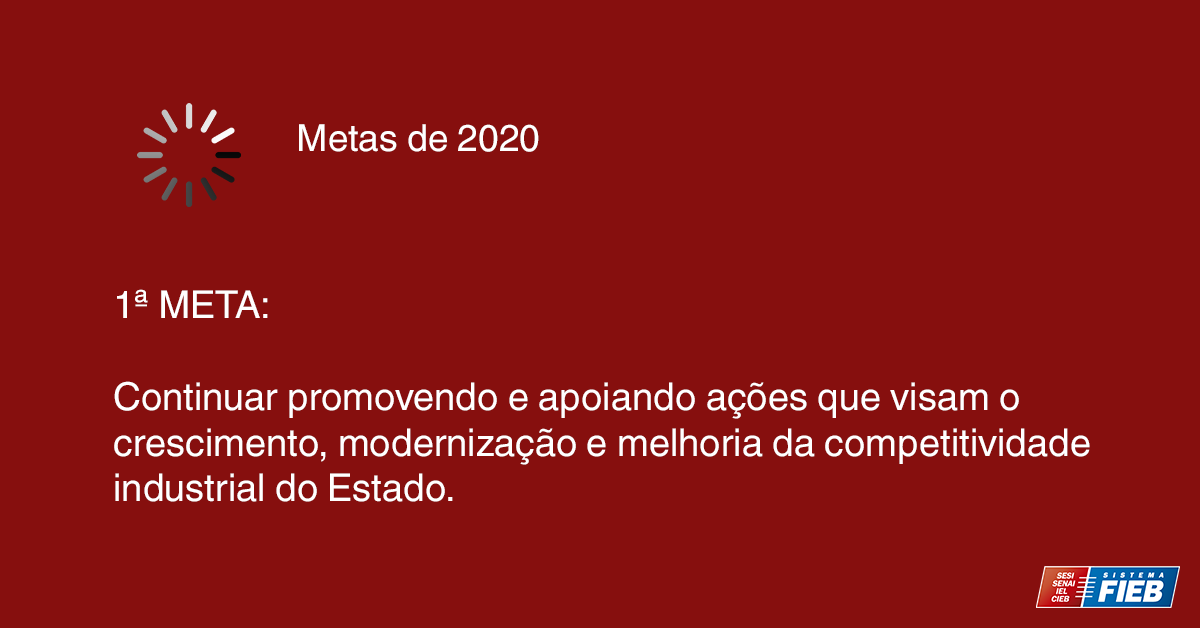 SistemaFIEB's tweet photo. #Metasde2020
O Sistema FIEB espera para 2020 mais um ano de crescimento e desenvolvimento para a indústria baiana, além de promover a qualidade de vida dos industriários e de seus dependentes.
#SistemaFIEB #FIEB #FIEBcomvocê #2020 https://t.co/gnhvDJLxhF