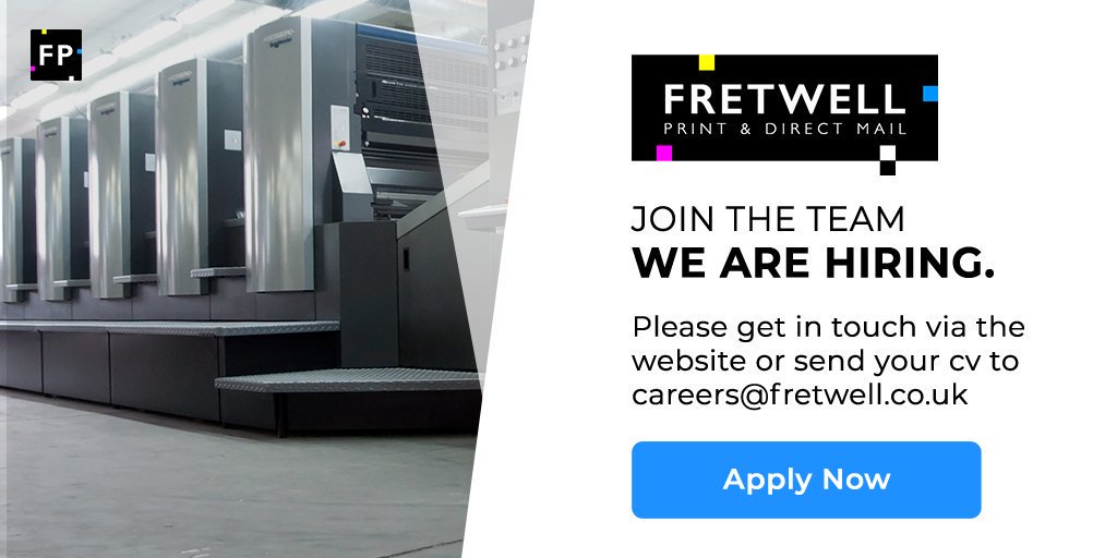 At Fretwell Print &amp; Direct Mail we are now looking for an experienced Direct Mail Production Manager. For more information please contact us at careers@fretwell.co.uk