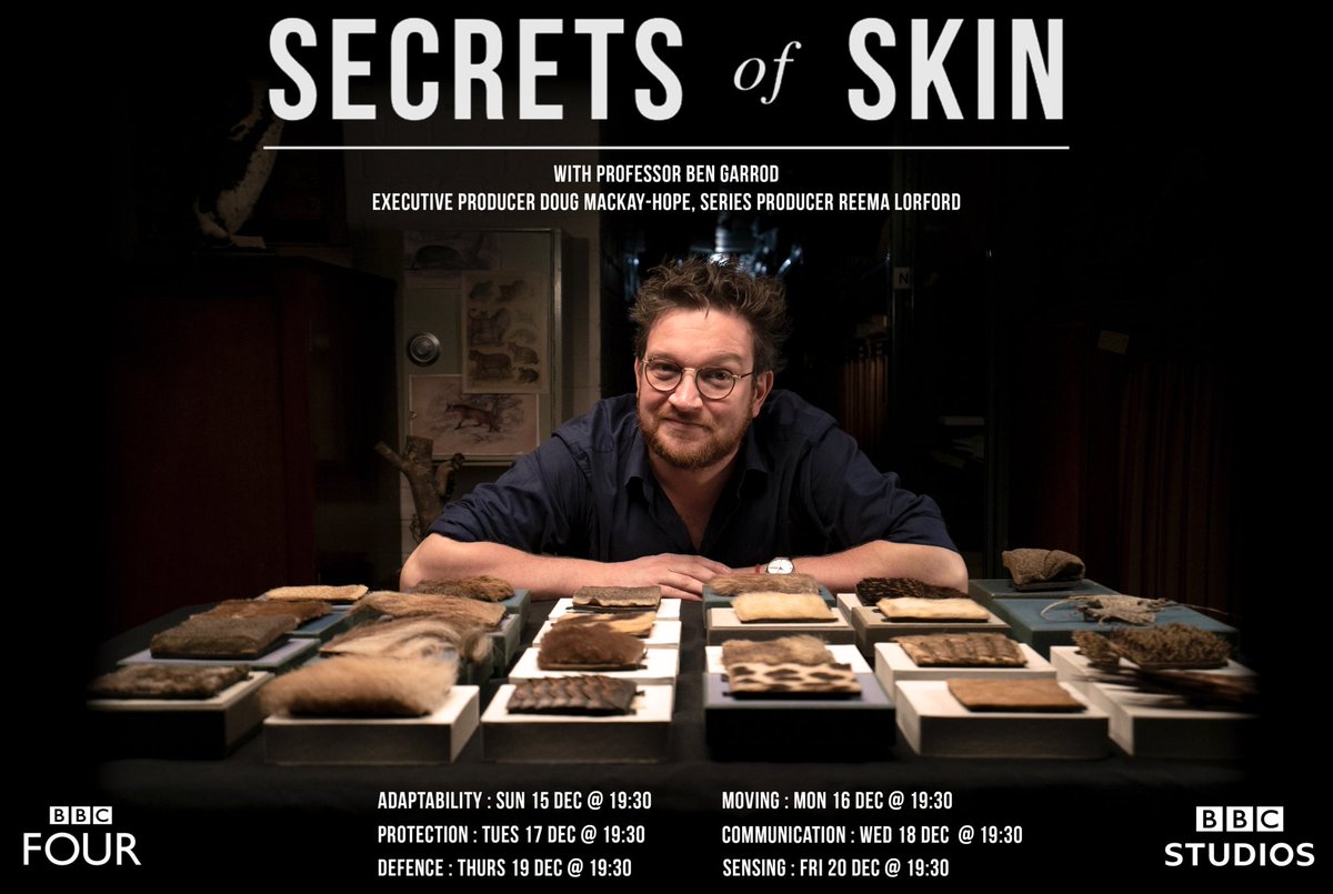 Ben_garrod's tweet photo. This week is an incredibly important one. One which will change the face of the UK. Yes, it’s the week my brand new series #SecretsOfSkin comes out on @BBCFOUR, starting this Sunday at 7:30pm - so much fun, endless new science and contributions from great scientists. https://t.co/596FOWfQuf