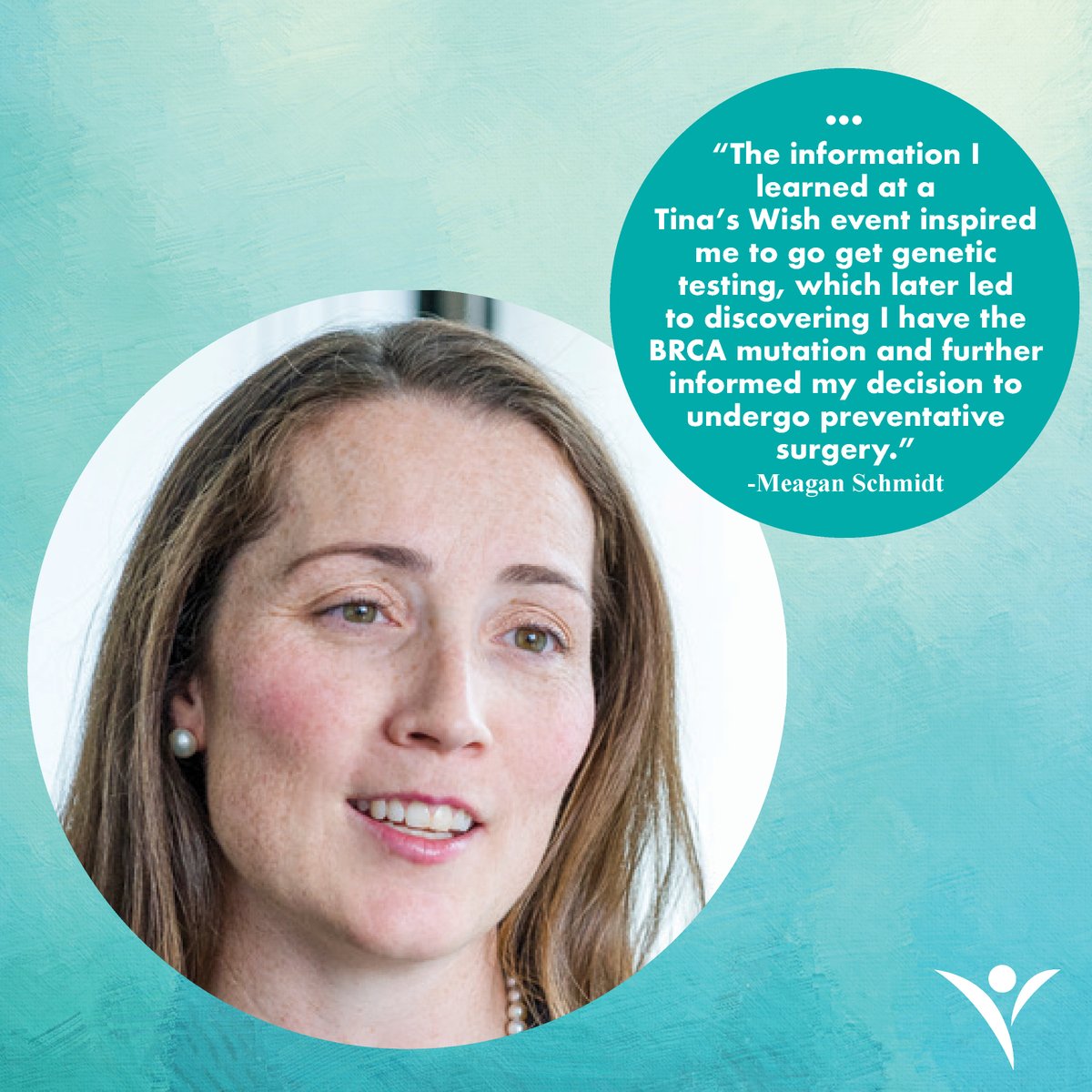TinasWish's tweet photo. In addition to funding research for the early detection of #ovariancancer, our events empower women by giving them the information they need to make informed decisions about their #GynecologicHealth. Thank you to Meaghan for sharing how @TinasWish has made an impact in her life. https://t.co/1qByl370em