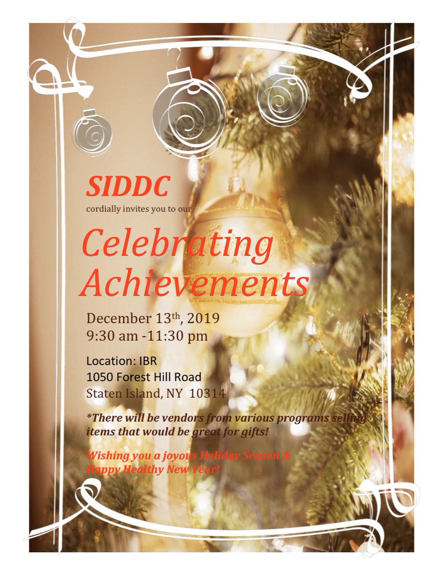 Come one, come all to this Friday’s #SIDDC meeting! Bring a friend and get a free raffle ticket!