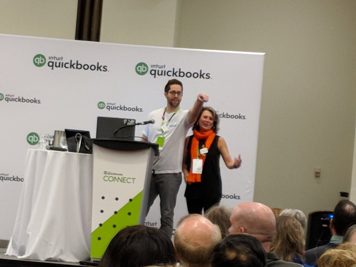 BonstarAcct's tweet photo. #Bonstar attending a great session with @blueprintbrian and @kellie_parks!!!  Learned all about 'How @zapier Makes You Happier'!

#QBConnect #qbo #automation https://t.co/RKciUhpY3E