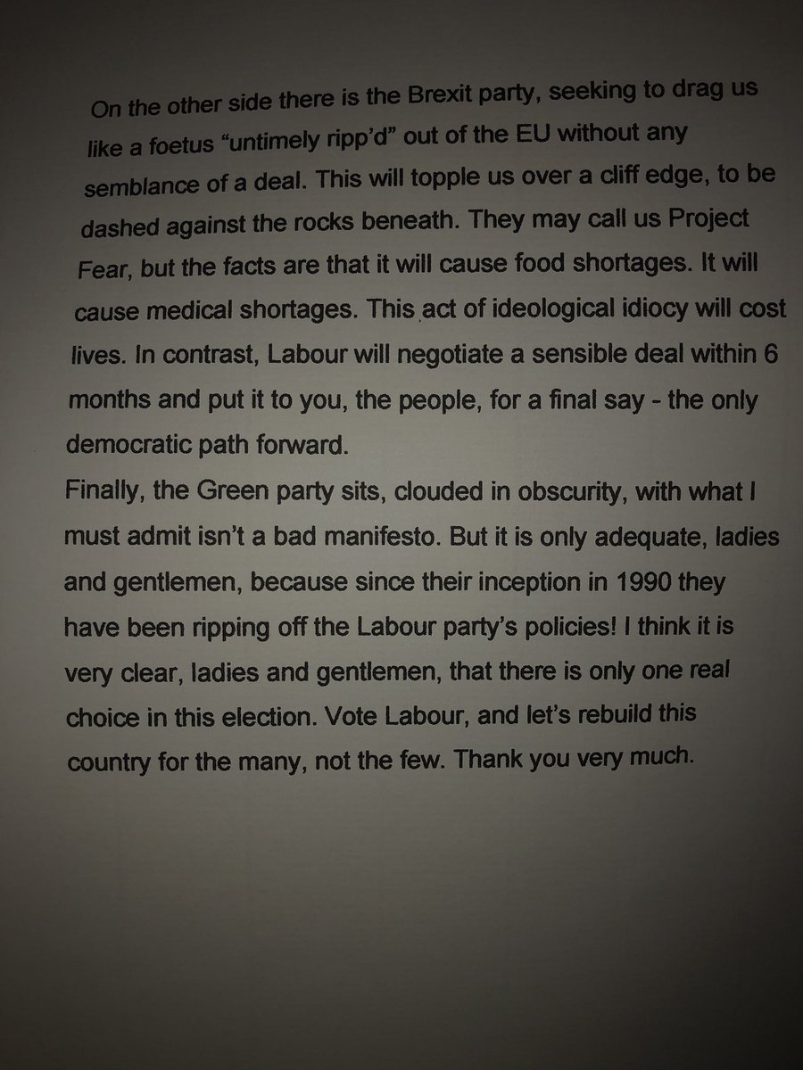 RebeccaLock22's tweet photo. My 16yr old is the candidate for #Labour at his schools ‘general election’....this is his speech that he has written and that he will give tomorrow.  
#jonahforprimeminister https://t.co/UiaHM7LDp1