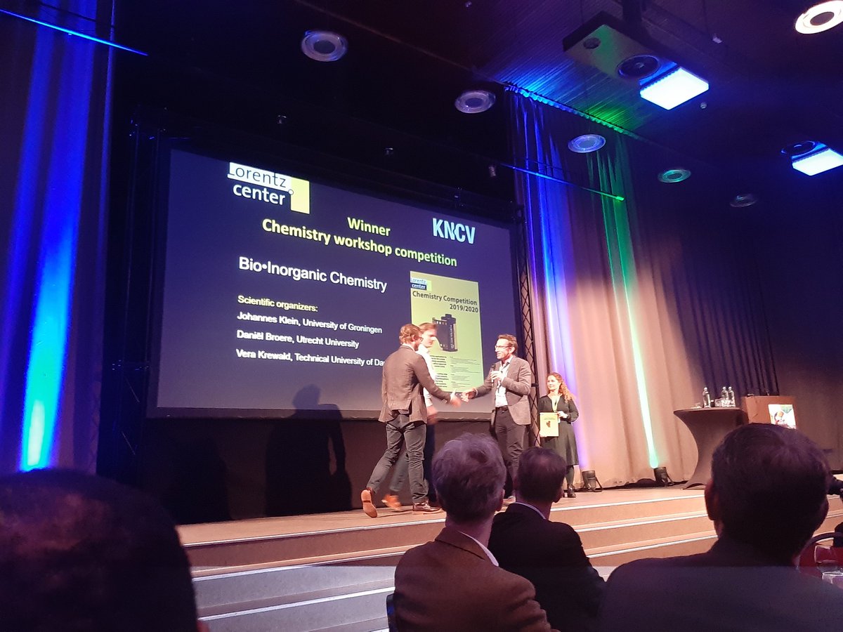 Congrats <a href="/lab_klein/">Klein Lab</a> en <a href="/BroereDaniel/">Daniel Broere</a> !!! #ChemistryWorkshopCompetition <a href="/lorentzcenter/">Lorentz Center</a>