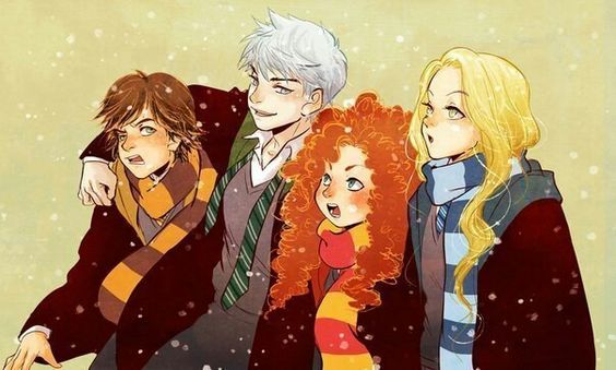 ━ 🌈 Nos conocimos por casualidad, pero nos hicimos amigos por eleccion

     ↳ Rapunzel, Jack, Hiccup y Merida

     →#TheBigFour