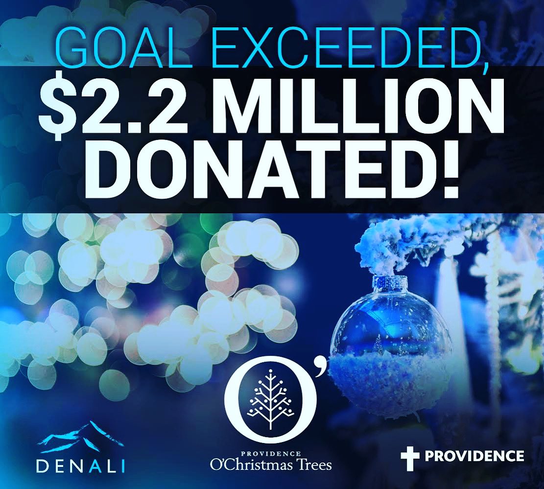 DenaliAI's tweet photo. Denali is proud to be the presenting sponsor for the 35th Anniversary Providence O'Christmas Trees celebration where together we raised $2.2 Million to support Providence Home and Community Care!
#OTrees #Providence #DenaliAdvancedIntegration https://t.co/WGzZYBetVB
