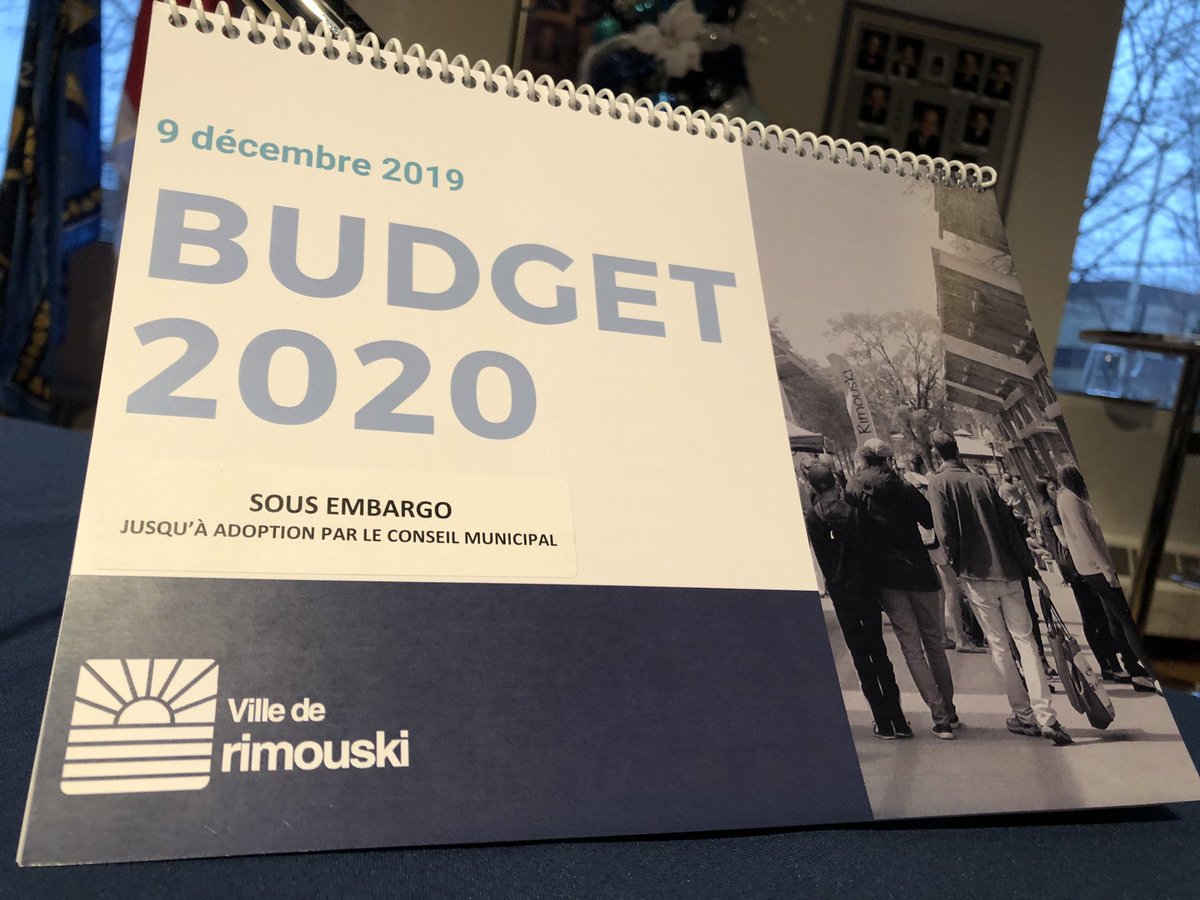 Budget 2020 de la Ville de Rimouski: des hausses de taxes municipales de 4,1%, soit plus du double de l’inflation. Pour une résidence moyenne, le compte de taxes augmentera de 99$ #icibsl