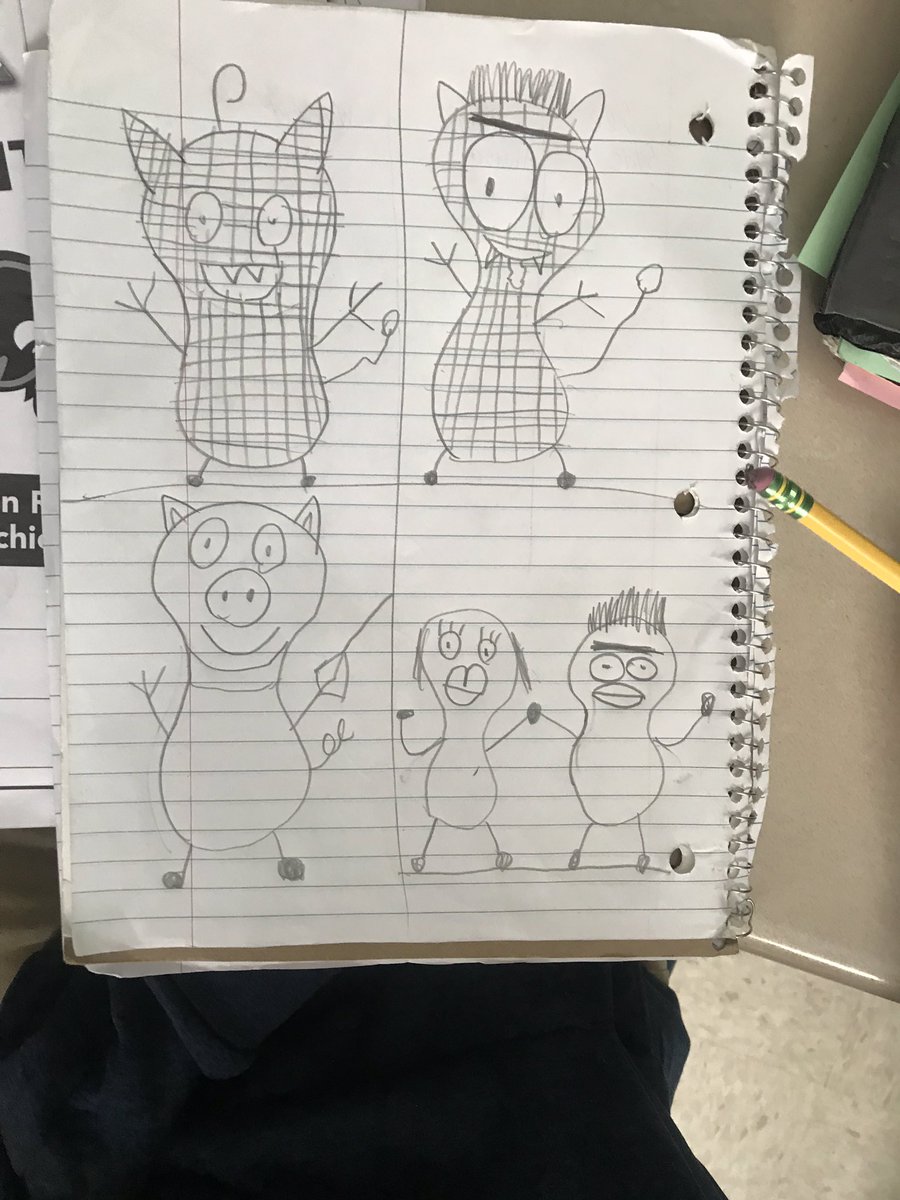 Jacque_Bayless's tweet photo. My Ss were craving creative time. I saw it daily. Little sketches all over the place. So our sacred writing has taken a turn. We spend time every day drawing. My classroom environment has changed drastically. #AHSchools #LearnwithBayless https://t.co/Yk4KnmddQm