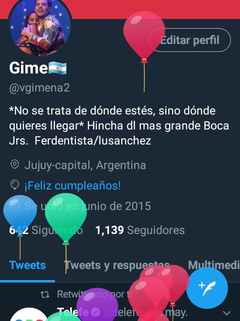 vgimena2's tweet photo. Lo bueno de entrar a Twitter 😁🎈amooo jajaja https://t.co/C3XpzQRUp8