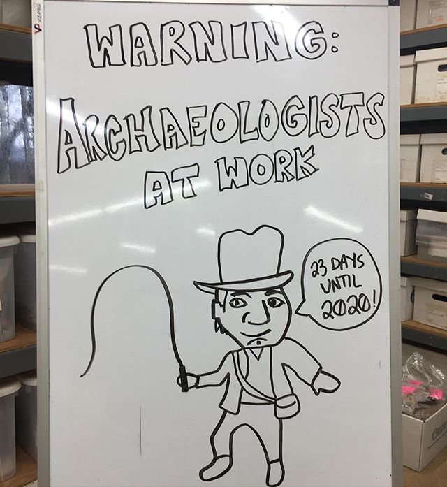 Montpelier_Arch's tweet photo. Rainy winter days are for lab work and whiteboard motivation. #digmontpelier #whiteboard #lablife #archaeologylab #rainydays #motivationmonday https://t.co/hJNut5kF80 https://t.co/T3141BfMkb