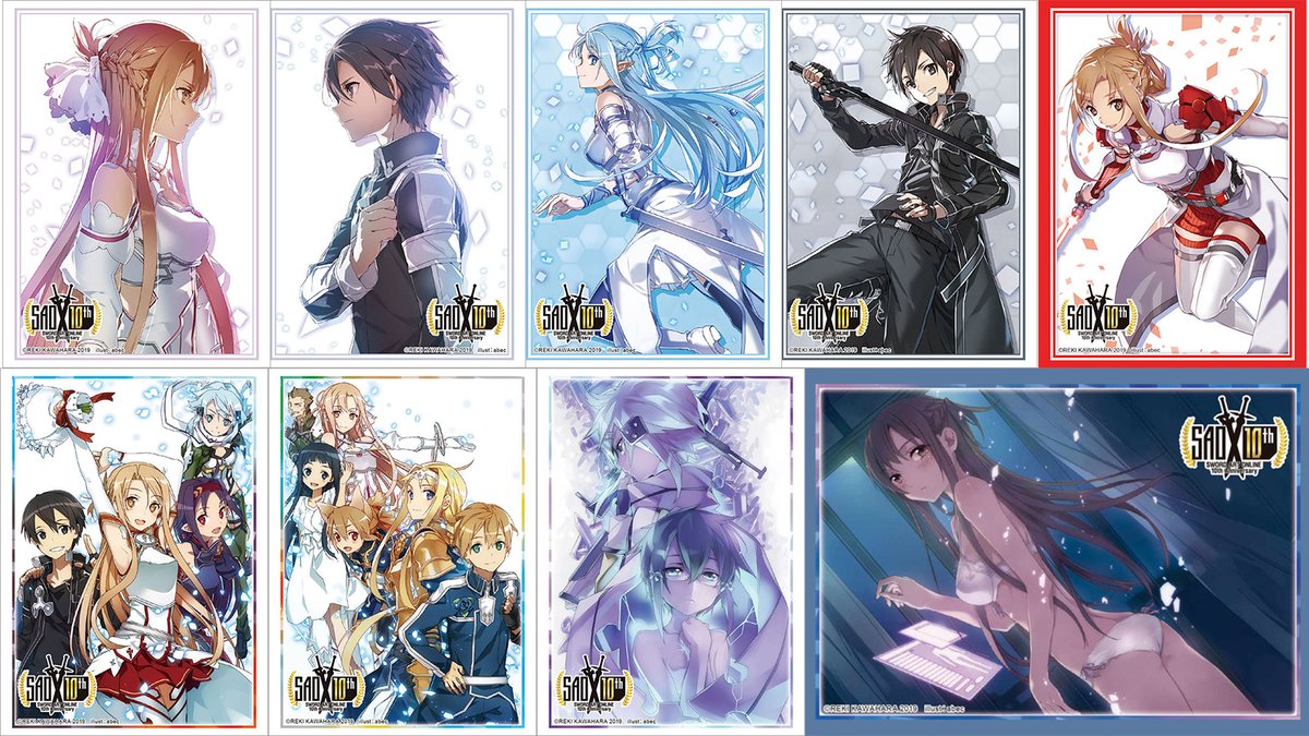 Sword Art Online 10th Anniversary Card supplies (Bushiroad) -Sleeves  -Storage Boxes -Deck Holders Order fromhttps://t.co/XICG4hWhXO