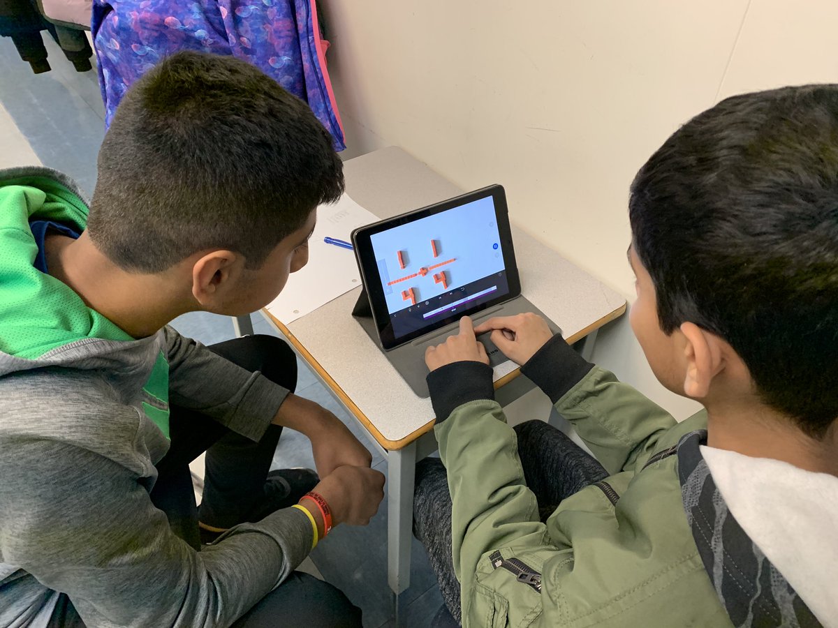 Vendram1n's tweet photo. Loved seeing this today at Mountainview Montessori ... students demonstrating their understanding of #math concepts via #stopmotion. #sd36learn #mathchat #sd36csl #MTBoS https://t.co/1MYnOcDrAc