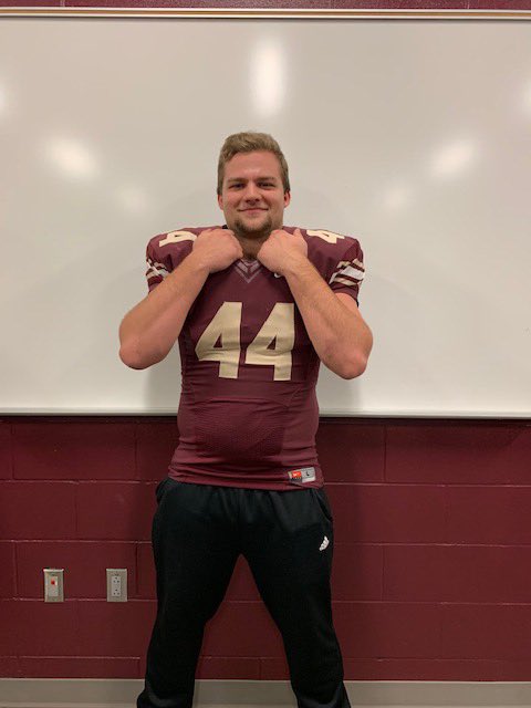 JacksonFields12's tweet photo. Thank you for the hospitality, the tour, some fantastic food, an encouraging one on one visit, and an opportunity to wear a Cobbers Jersey @CoachTerryHoran @CoachMontonye4 @Cobber_Football #RollCobbs https://t.co/tYmEIrLS7g