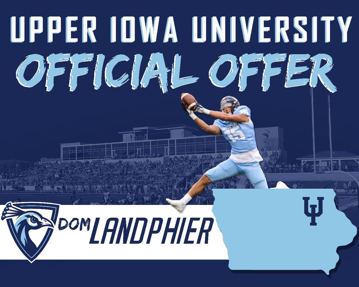 Dom Landphier (@domlandphier) on Twitter photo Thankful to earn an offer from Upper Iowa University after a great talk with <a href="/Coach_Hoskins/">Jason Hoskins</a>! Thankful to earn an offer from Upper Iowa University after a great talk with <a href="/Coach_Hoskins/">Jason Hoskins</a>!