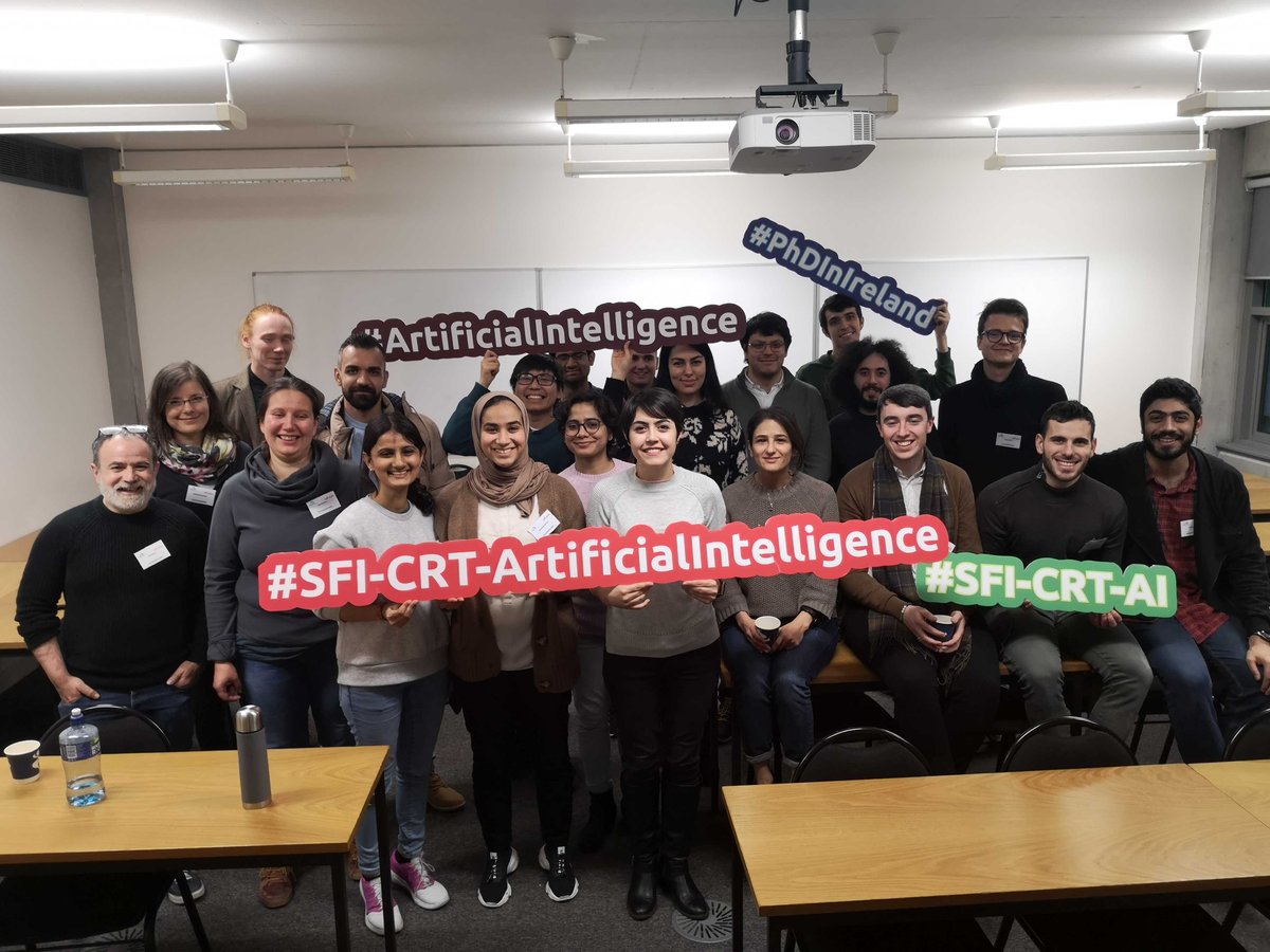 Janet_Choi1's tweet photo. Day 1 of the #CRTAI module complete and all still smiling!  #phdlife #phdireland @crt_ai #ArtificialIntelligence https://t.co/9n8ZnQYG3o