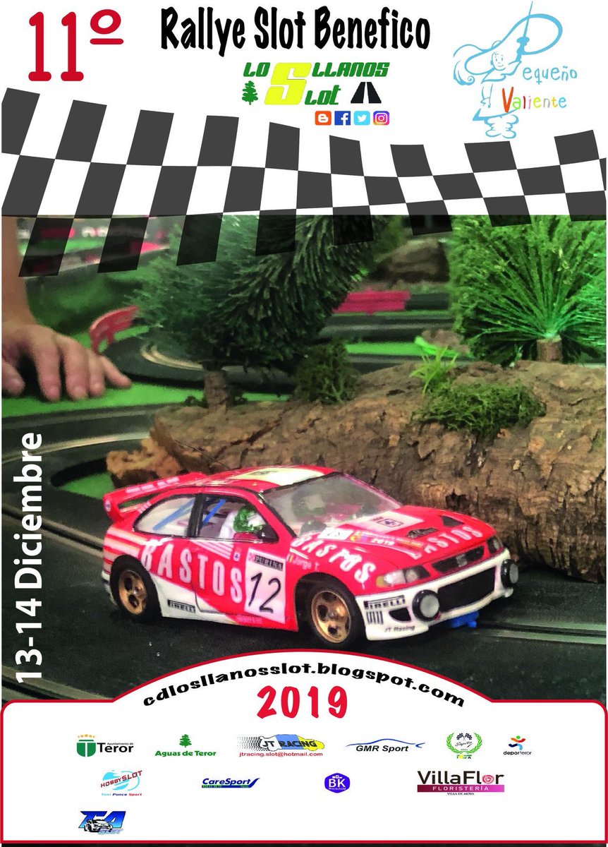 Este fin de semana se celebrará el 11  Rallye Slot Benéfico cuya recaudación irá destinada a Pequeño Valiente <a href="/AytoTeror/">Teror</a> <a href="/AguasdeTeror/">Aguas de Teror</a> <a href="/RubenFSDguez/">Rubén Dguez Viera</a>