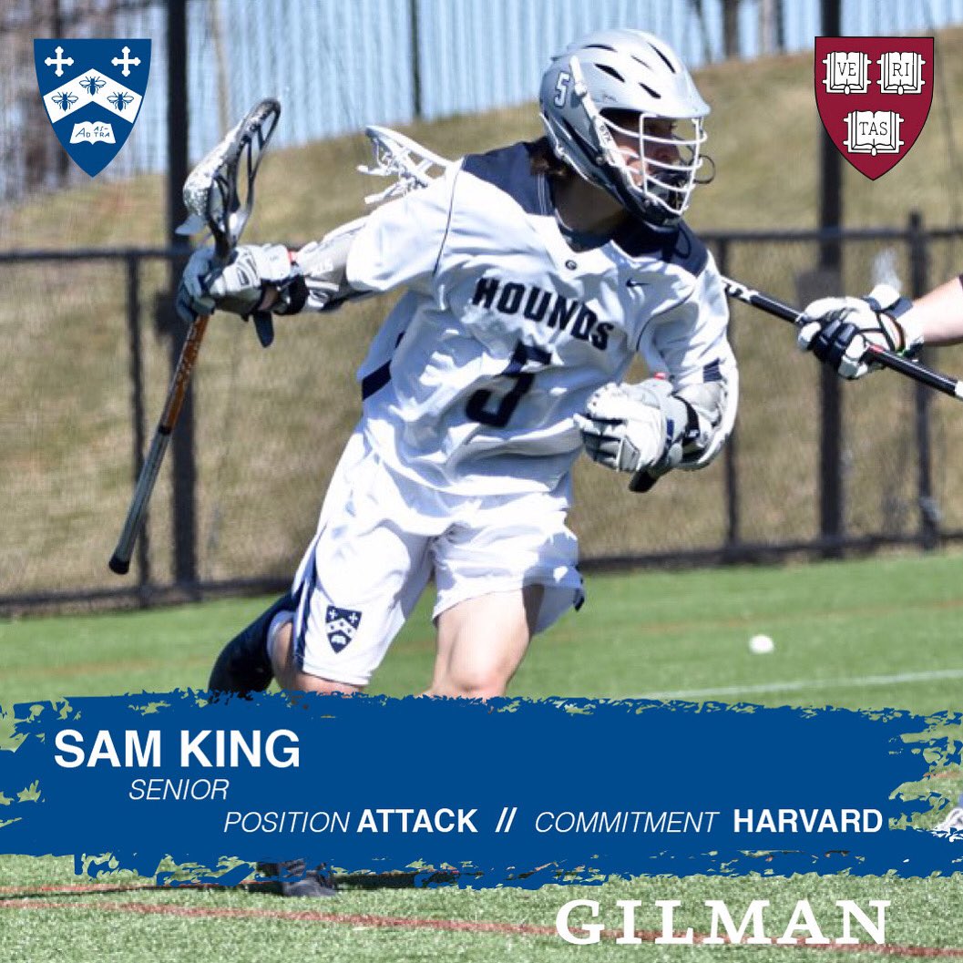 Each week, we will recognize one of our seniors and their commitment to play at the next level. Please join us in congratulating Sam King on his commitment to <a href="/HarvardMLax/">Harvard Men's Lacrosse</a>! instagram.com/p/B53dhU8n_c6/…