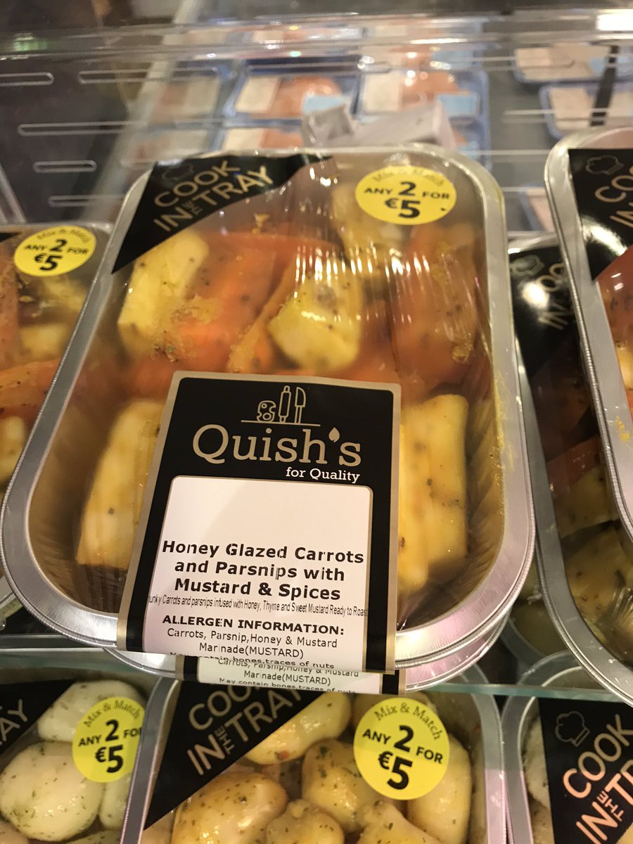 IrishButcher25's tweet photo. Nice range of Prepared by Our Butcher side dishes made fresh @quishs260 earlier today. Ideal for Christmas. @SuperValuIRL #experts #butchers https://t.co/3MtVUKJWJo