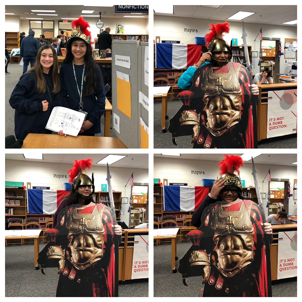 mbonner_LCPS's tweet photo. Montage Monday! Here are some glimpses of our Latin Club’s station at Big Night Out @JML_MS_Official last Friday. Huge thank you to everybody that came by and the awesome students who represented Latin most excellently! #takeLatin #kingoflanguage https://t.co/7Fr6S9d7uc