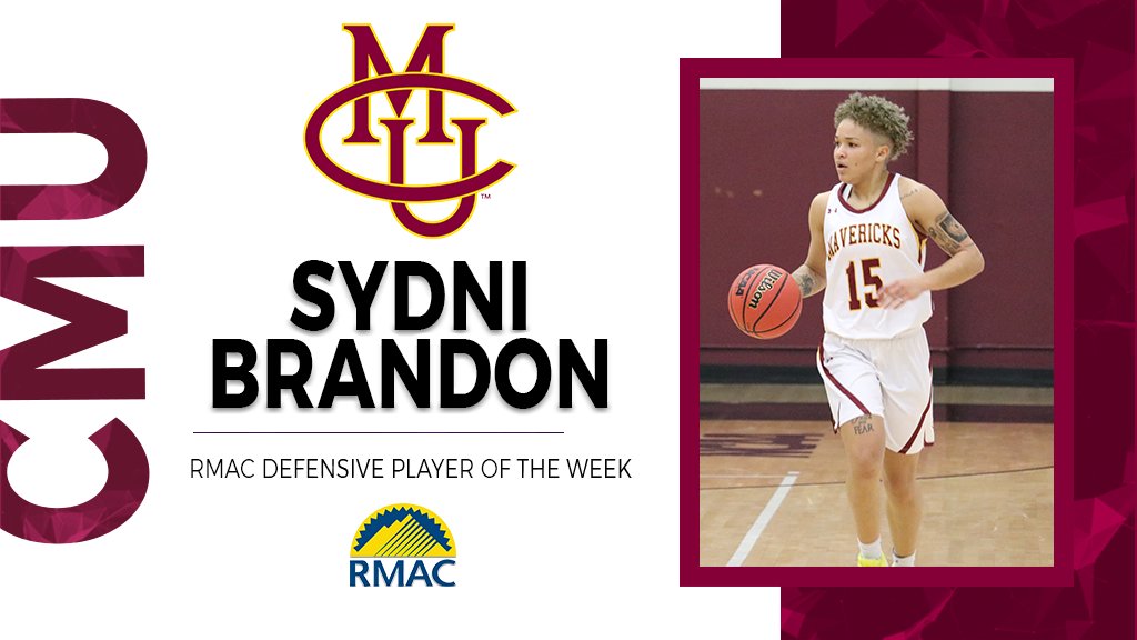 RMAC_SPORTS's tweet photo. Sydni Brandon of @CMUMavericks has been named #RMACwbb Defensive Player of the Week! She tied a career high six steals on Friday and totaled 10 steals over the Mavs' 2-0 weekend. 

#EverythingElevated https://t.co/gswJi79ntH