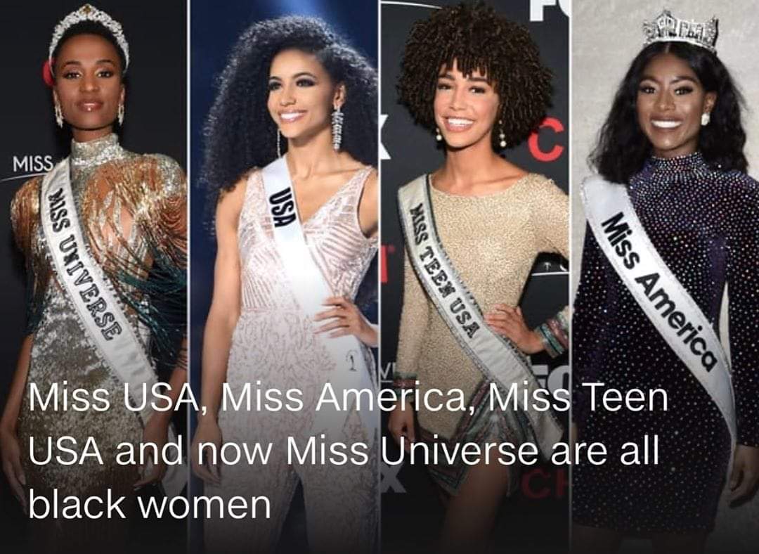 AwwSuga's tweet photo. Klan members, white supremacist and just flat out everyday racist everywhere, minds BLOWN!!! 😂😂😂💋💋💋💋 #wevealwaysknownwewerebeautiful #butthanks #BlackGirlMagic #MissUniverse2020 https://t.co/HeUA1WhyGp